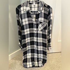 NWT Old Navy flannel button up dress